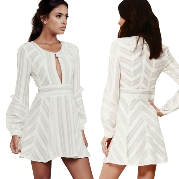FOR LOVE & LEMONS🔖NWT! "Alessandra"  Mini Dress - Size L - Picture 1 of 14